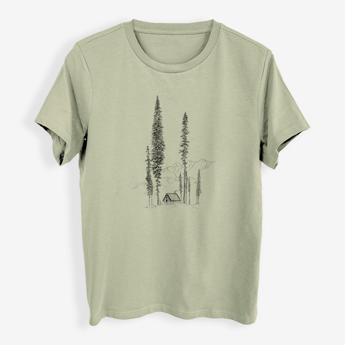 Mountain Pine Cabin Retreat - Womens Everyday Maple Tee