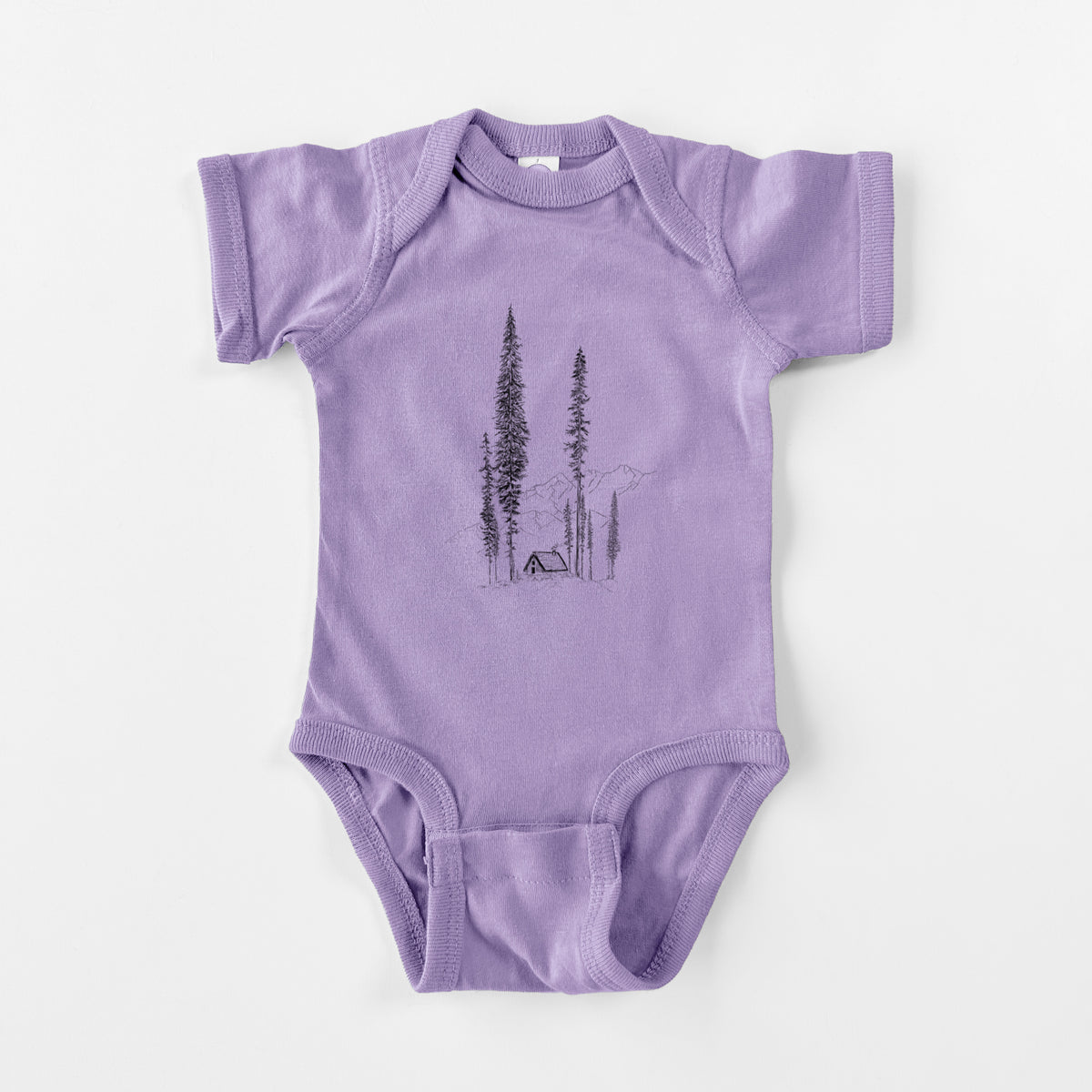 Mountain Pine Cabin Retreat - Baby Fine Jersey Bodysuit