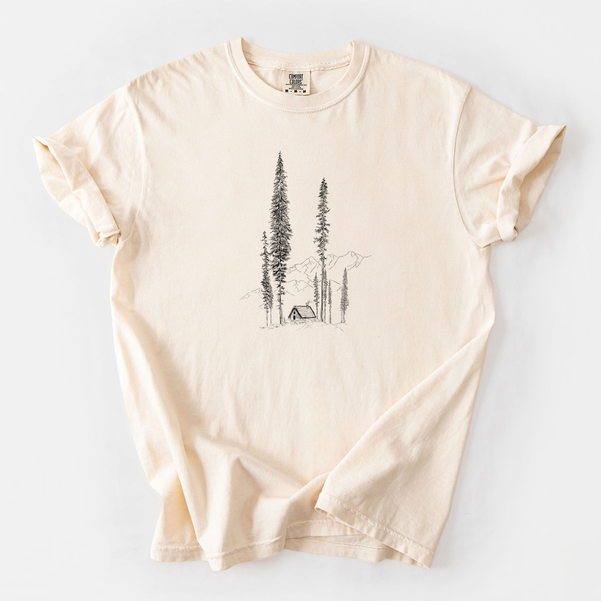 Mountain Pine Cabin Retreat - Unisex Comfort Colors Garment-Dyed Heavyweight T-shirt