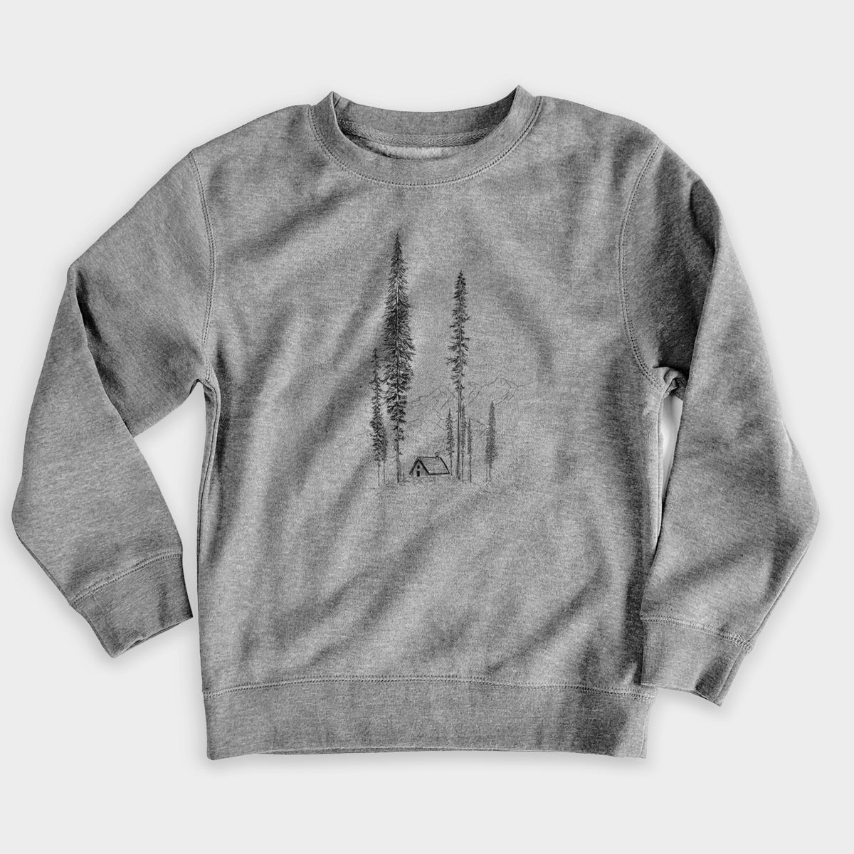 Mountain Pine Cabin Retreat - Youth Lightweight Crewneck Sweatshirt