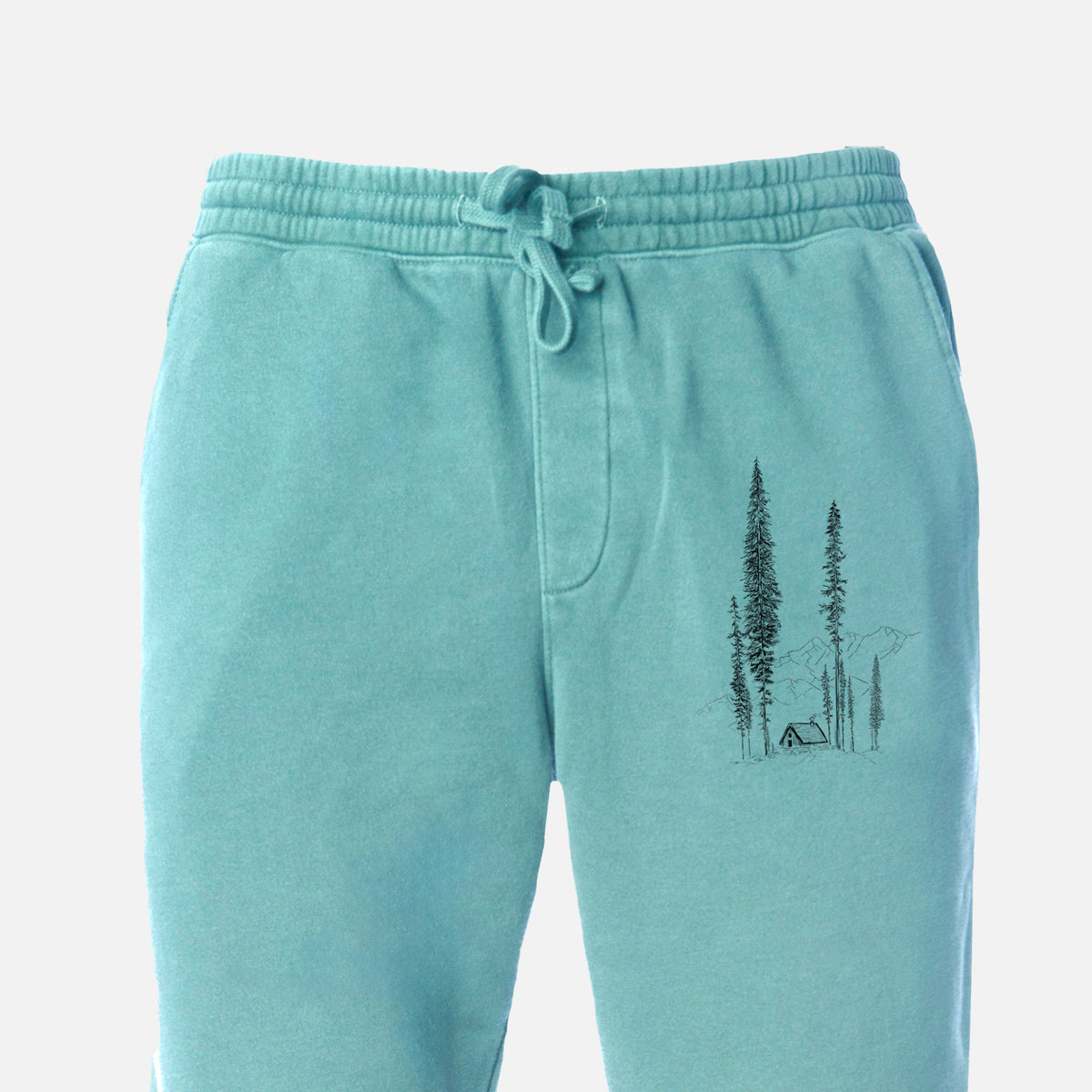 Mountain Pine Cabin Retreat - Unisex Pigment Dyed Sweatpants