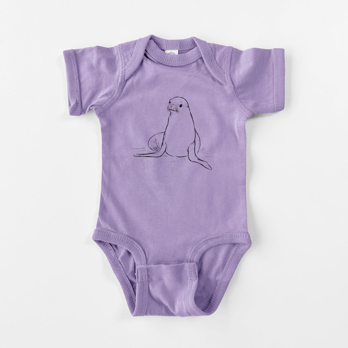California Sea Lion - Zalophus californianus - Baby Fine Jersey Bodysuit