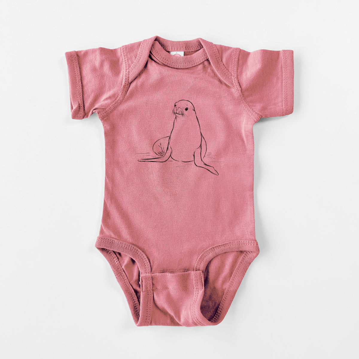 California Sea Lion - Zalophus californianus - Baby Fine Jersey Bodysuit