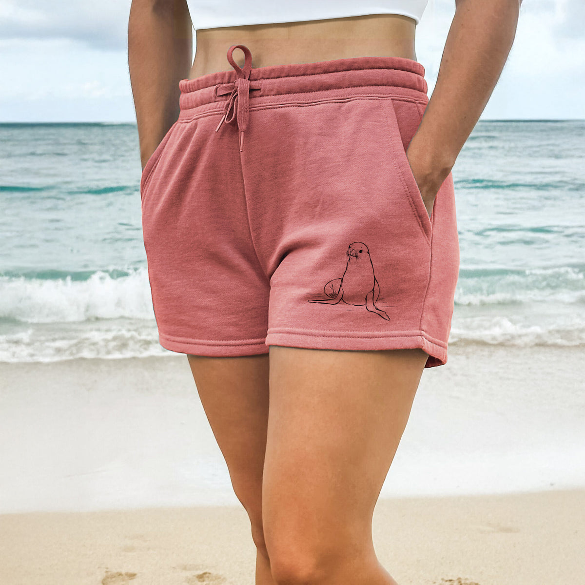 California Sea Lion - Zalophus californianus - Women&#39;s Cali Wave Shorts