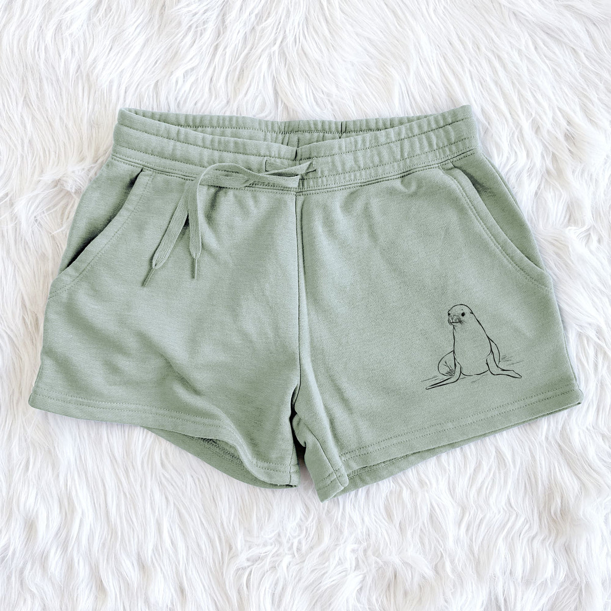 California Sea Lion - Zalophus californianus - Women's Cali Wave Shorts
