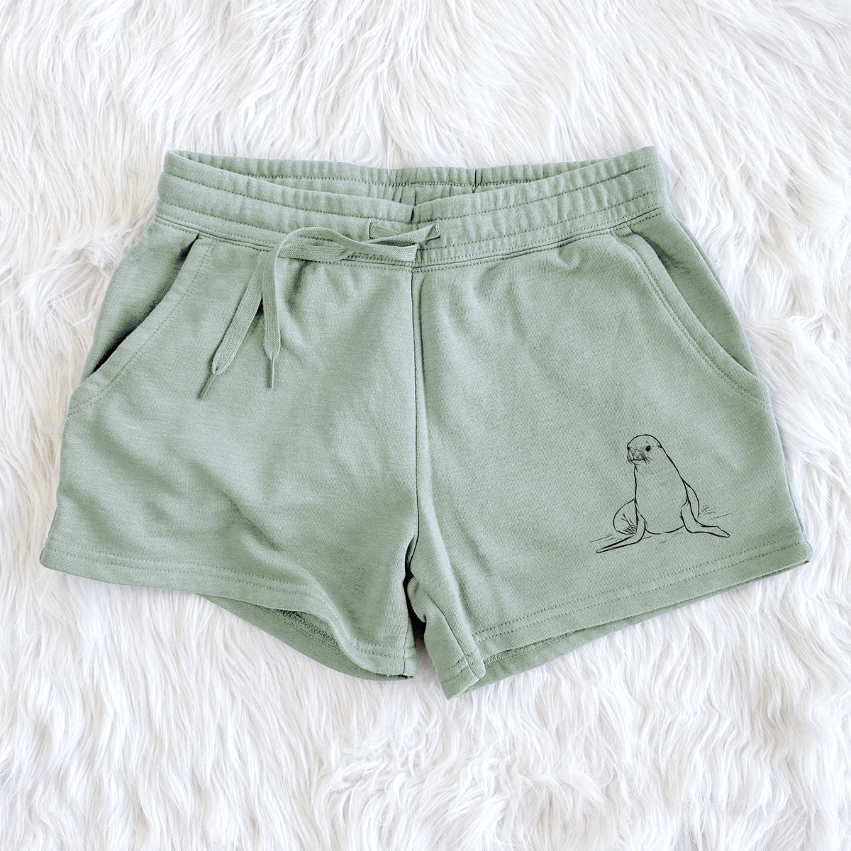 California Sea Lion - Zalophus californianus - Women&#39;s Cali Wave Shorts