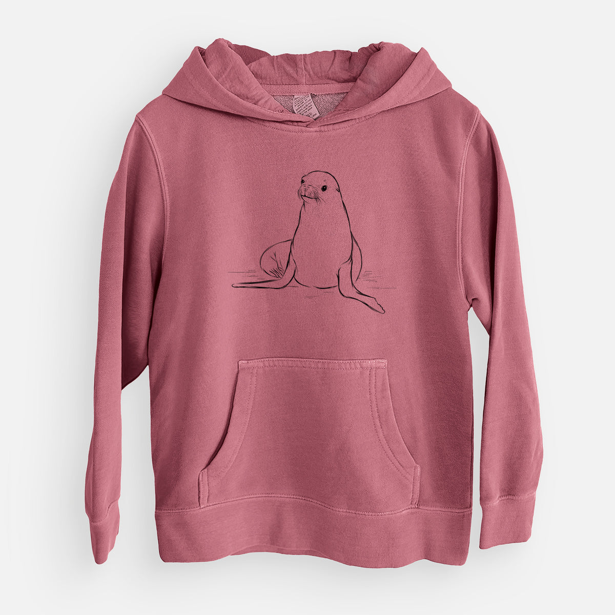 California Sea Lion - Zalophus californianus - Youth Pigment Dyed Hoodie