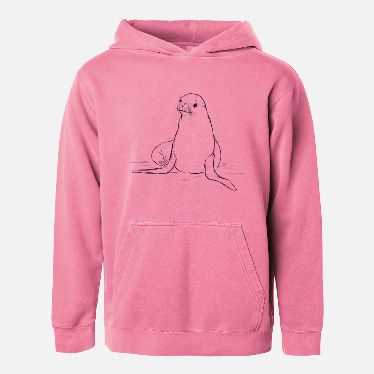 California Sea Lion - Zalophus californianus - Youth Pigment Dyed Hoodie