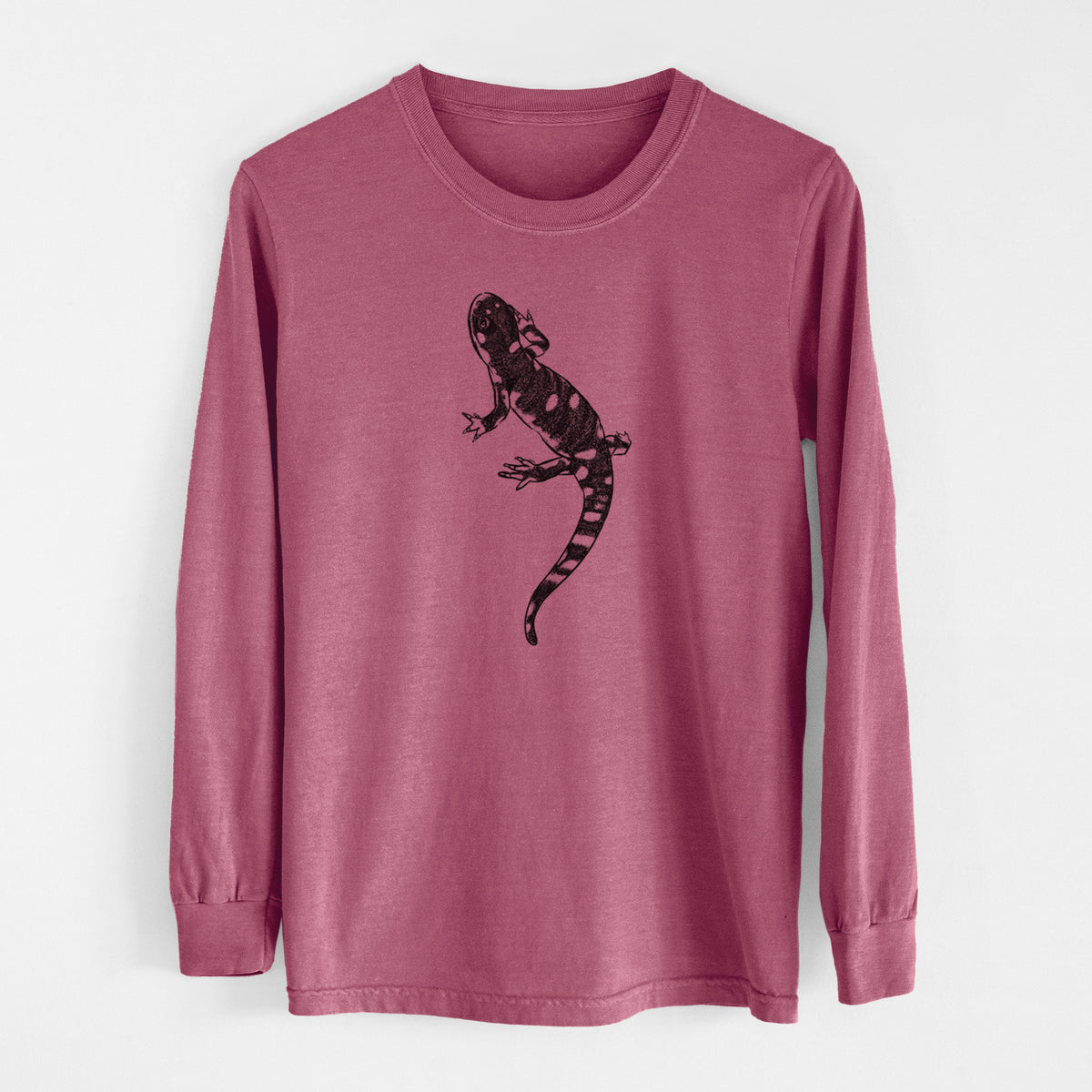 California Tiger Salamander - Ambystoma californiense - Men&#39;s Heavyweight 100% Cotton Long Sleeve