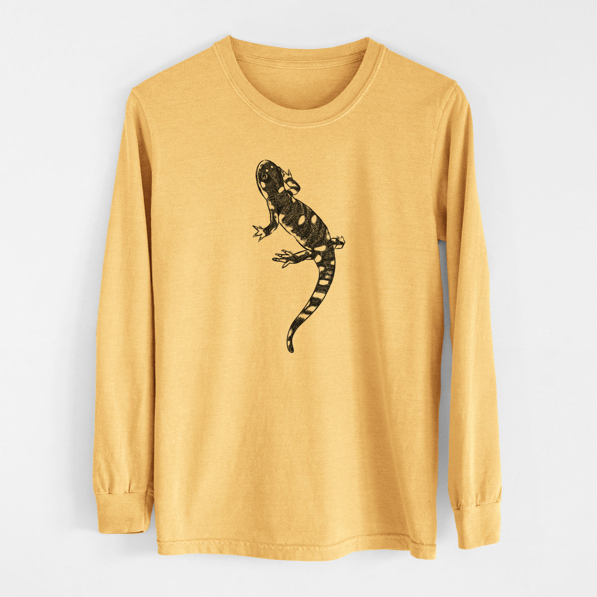 California Tiger Salamander - Ambystoma californiense - Men&#39;s Heavyweight 100% Cotton Long Sleeve