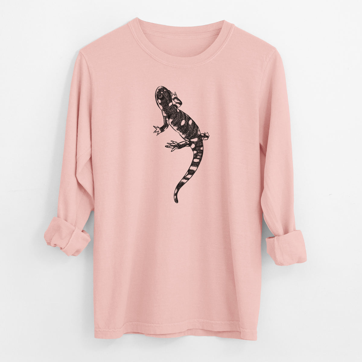 California Tiger Salamander - Ambystoma californiense - Men&#39;s Heavyweight 100% Cotton Long Sleeve