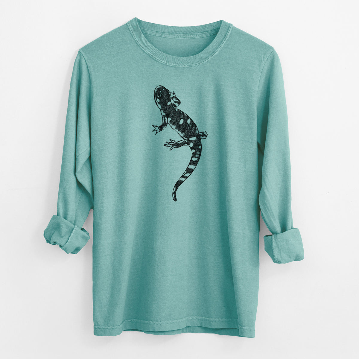 California Tiger Salamander - Ambystoma californiense - Men&#39;s Heavyweight 100% Cotton Long Sleeve