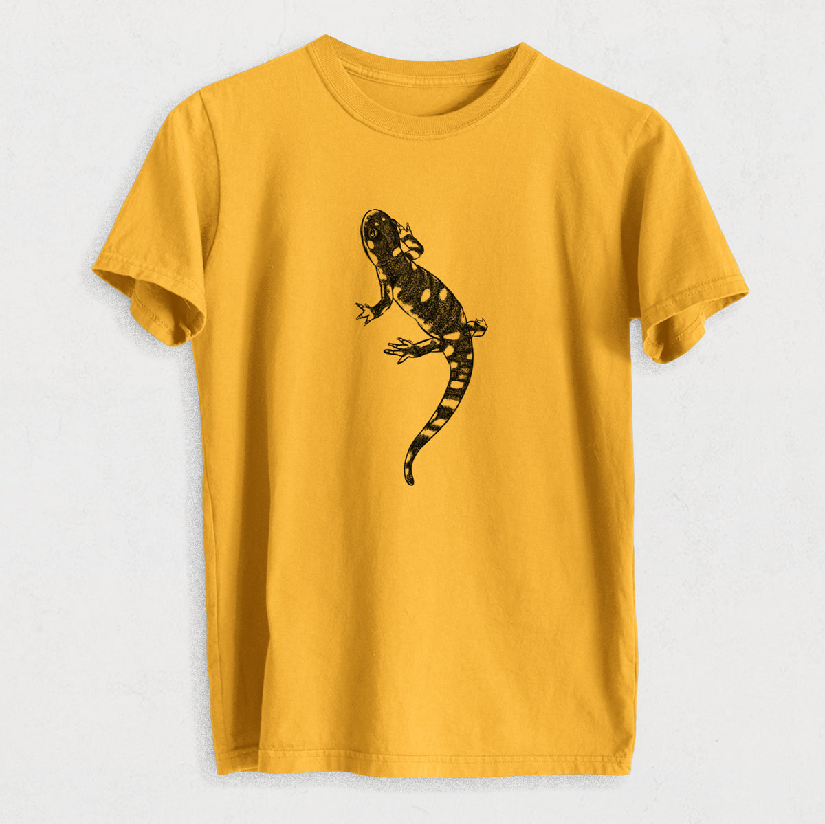 California Tiger Salamander - Ambystoma californiense - Heavyweight Men&#39;s 100% Organic Cotton Tee