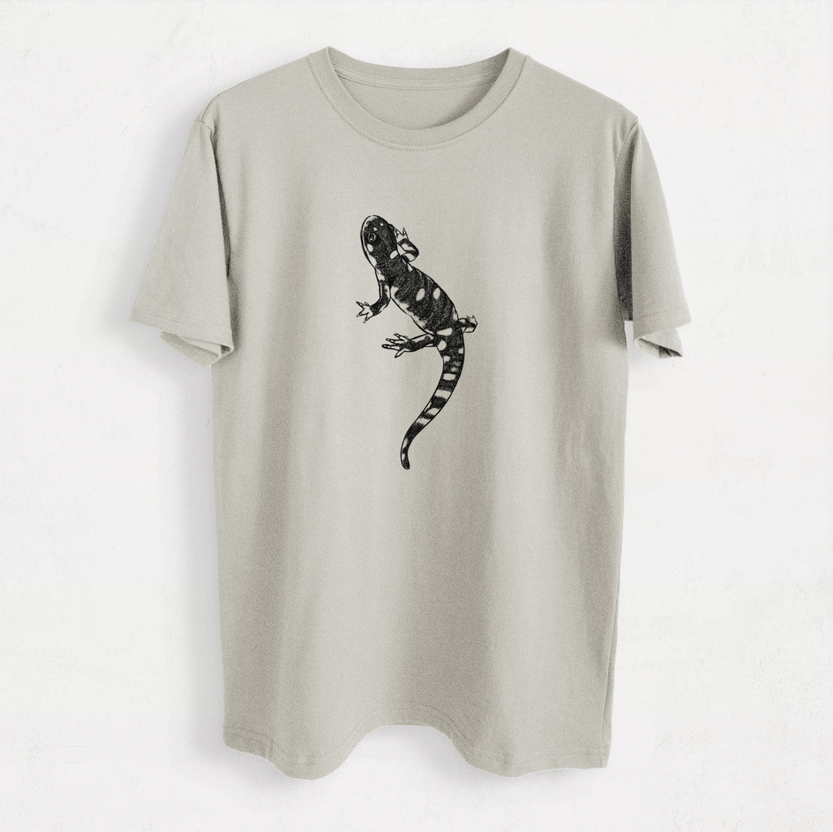 California Tiger Salamander - Ambystoma californiense - Heavyweight Men&#39;s 100% Organic Cotton Tee