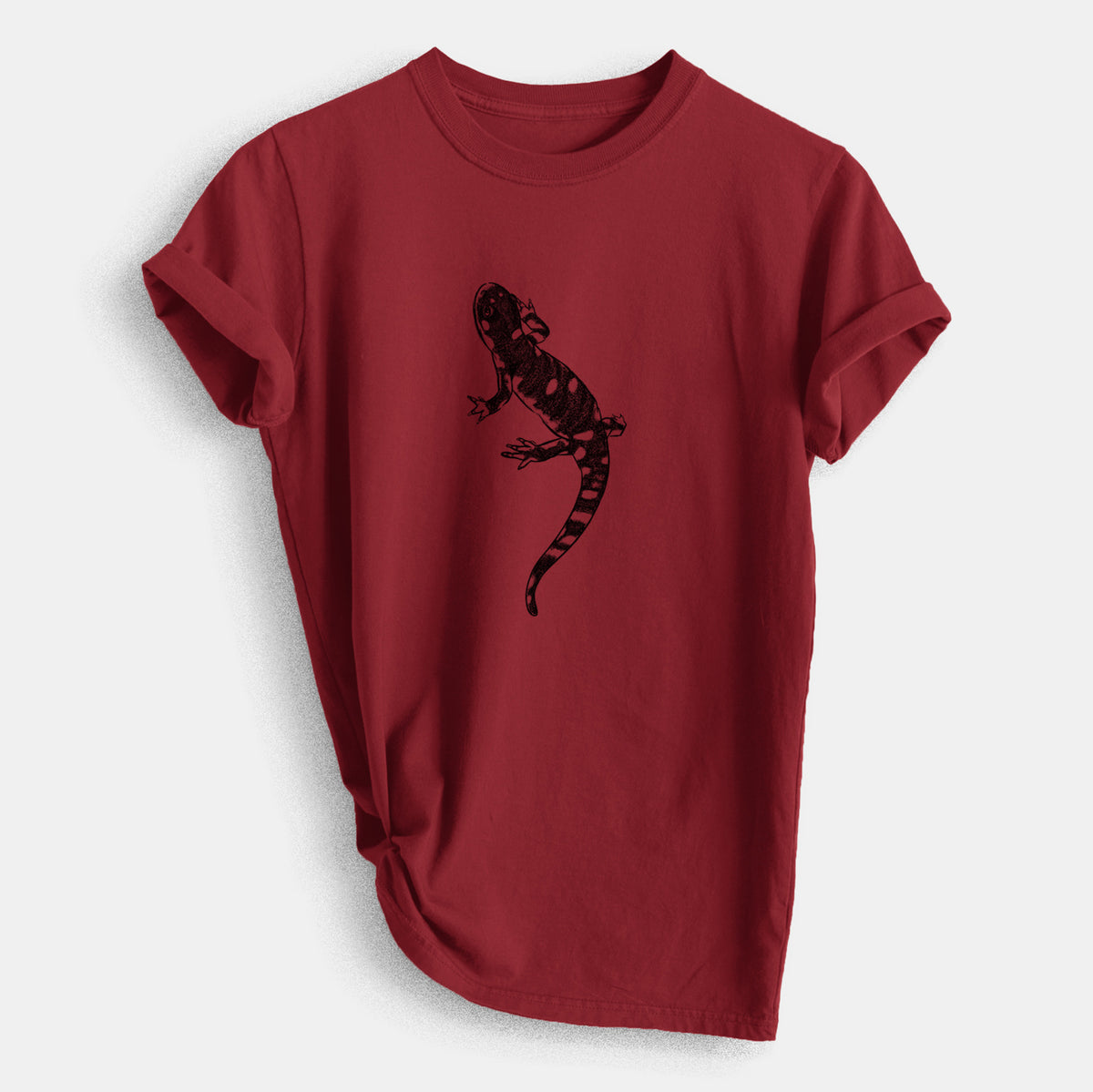 California Tiger Salamander - Ambystoma californiense - Heavyweight Men&#39;s 100% Organic Cotton Tee