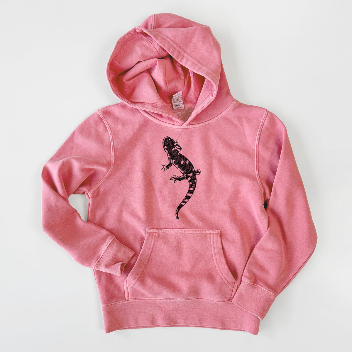 California Tiger Salamander - Ambystoma californiense - Youth Pigment Dyed Hoodie