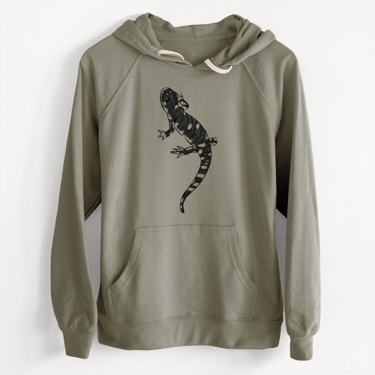 CLEARANCE - California Tiger Salamander - Ambystoma californiense  - Unisex Slim Fit Loopback Terry Hoodie