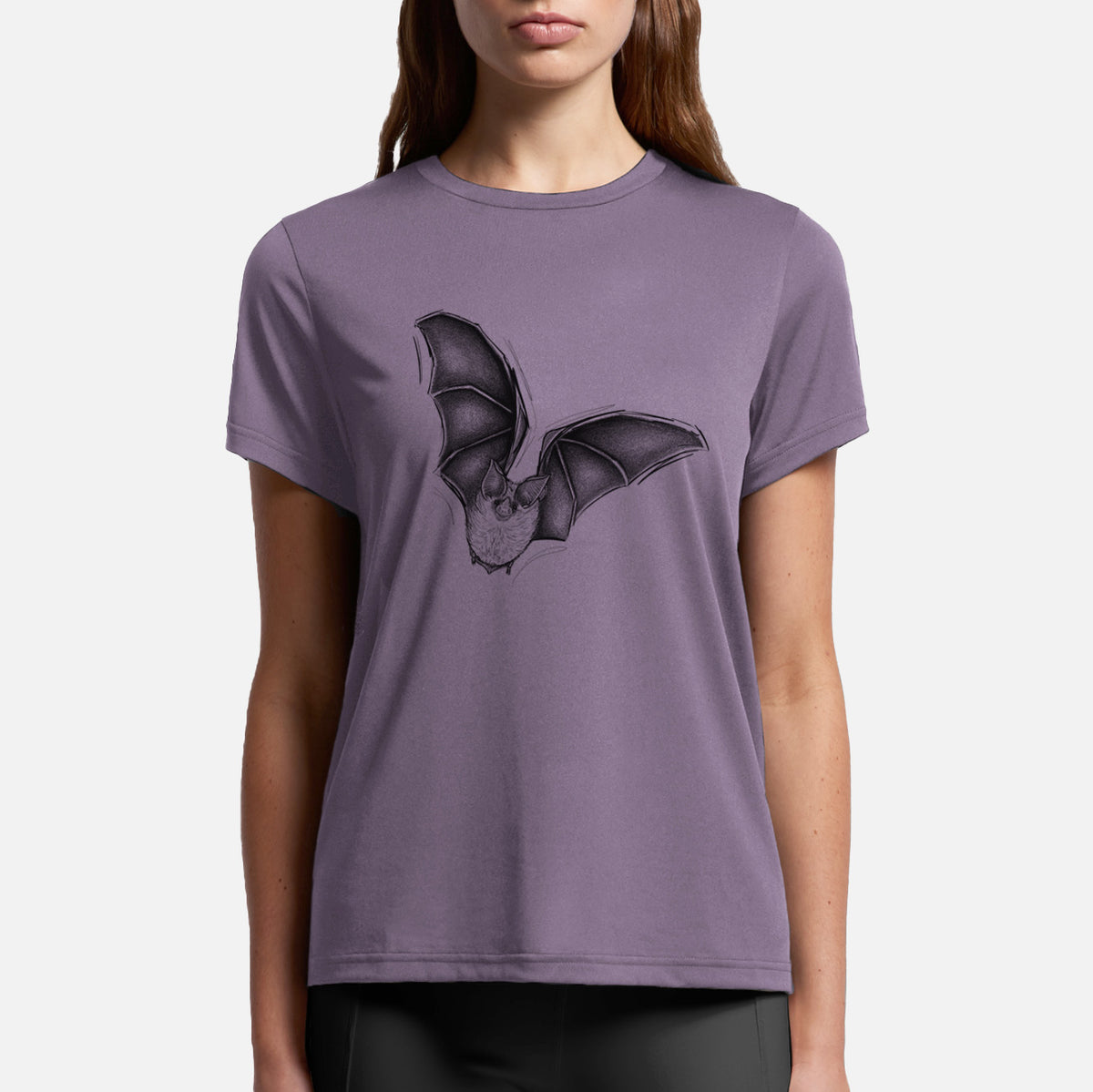 Macrotus californicus - California Leaf-nosed Bat - Womens Everyday Maple Tee