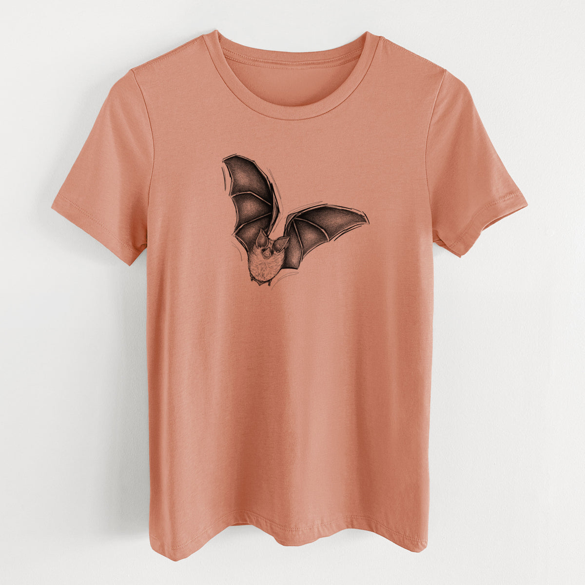 Macrotus californicus - California Leaf-nosed Bat - Women&#39;s Lightweight Relaxed Fit 100% Cotton Crewneck