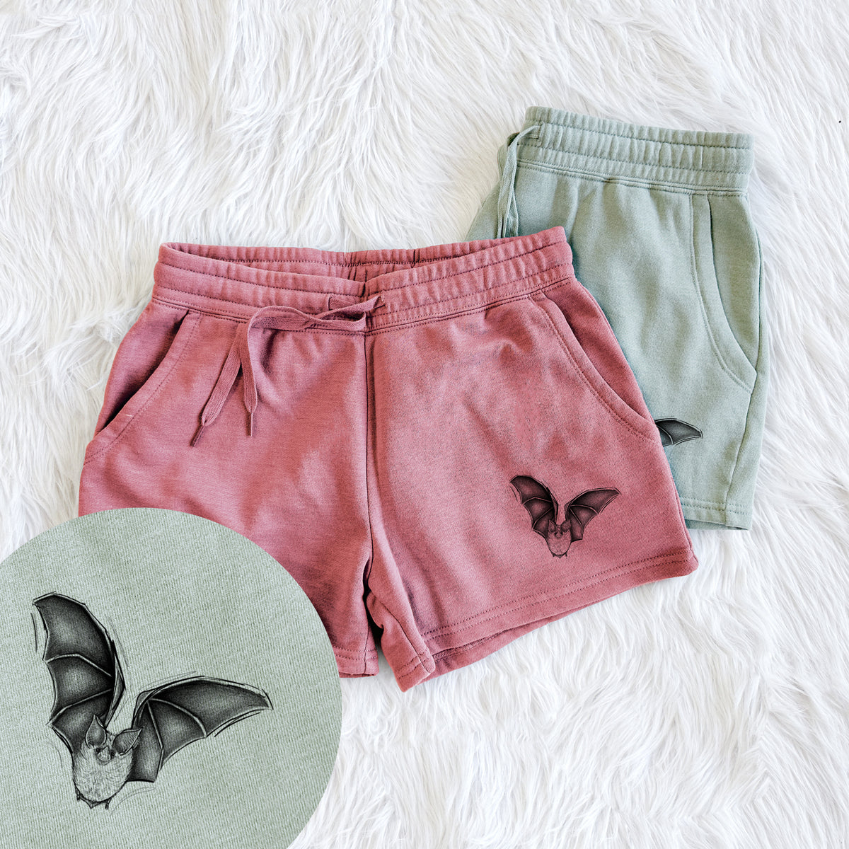 Macrotus californicus - California Leaf-nosed Bat - Women&#39;s Cali Wave Shorts