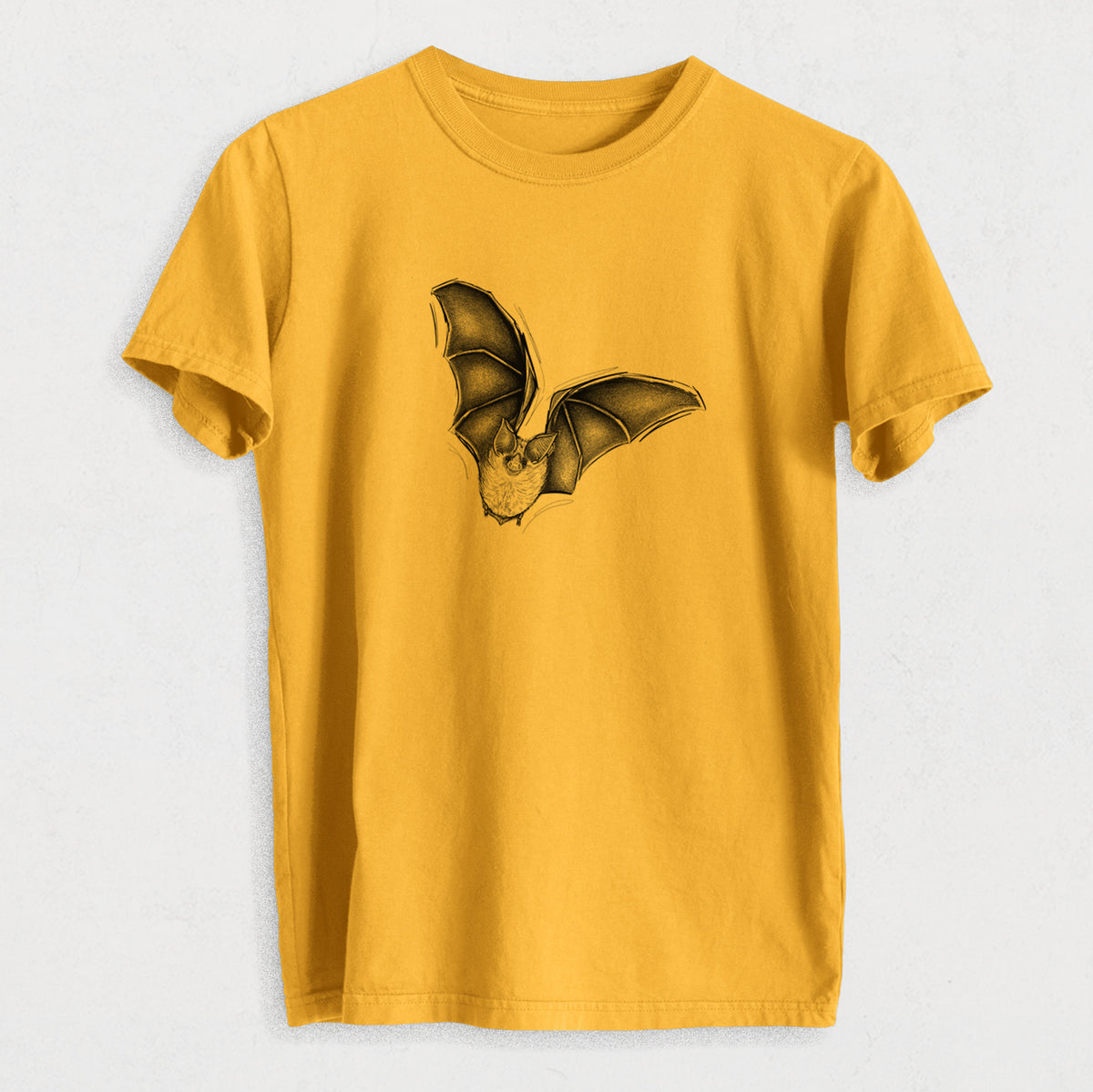 Macrotus californicus - California Leaf-nosed Bat - Heavyweight Men&#39;s 100% Organic Cotton Tee