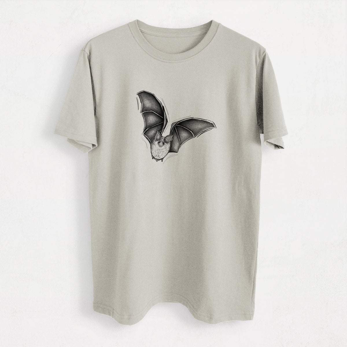 Macrotus californicus - California Leaf-nosed Bat - Heavyweight Men&#39;s 100% Organic Cotton Tee