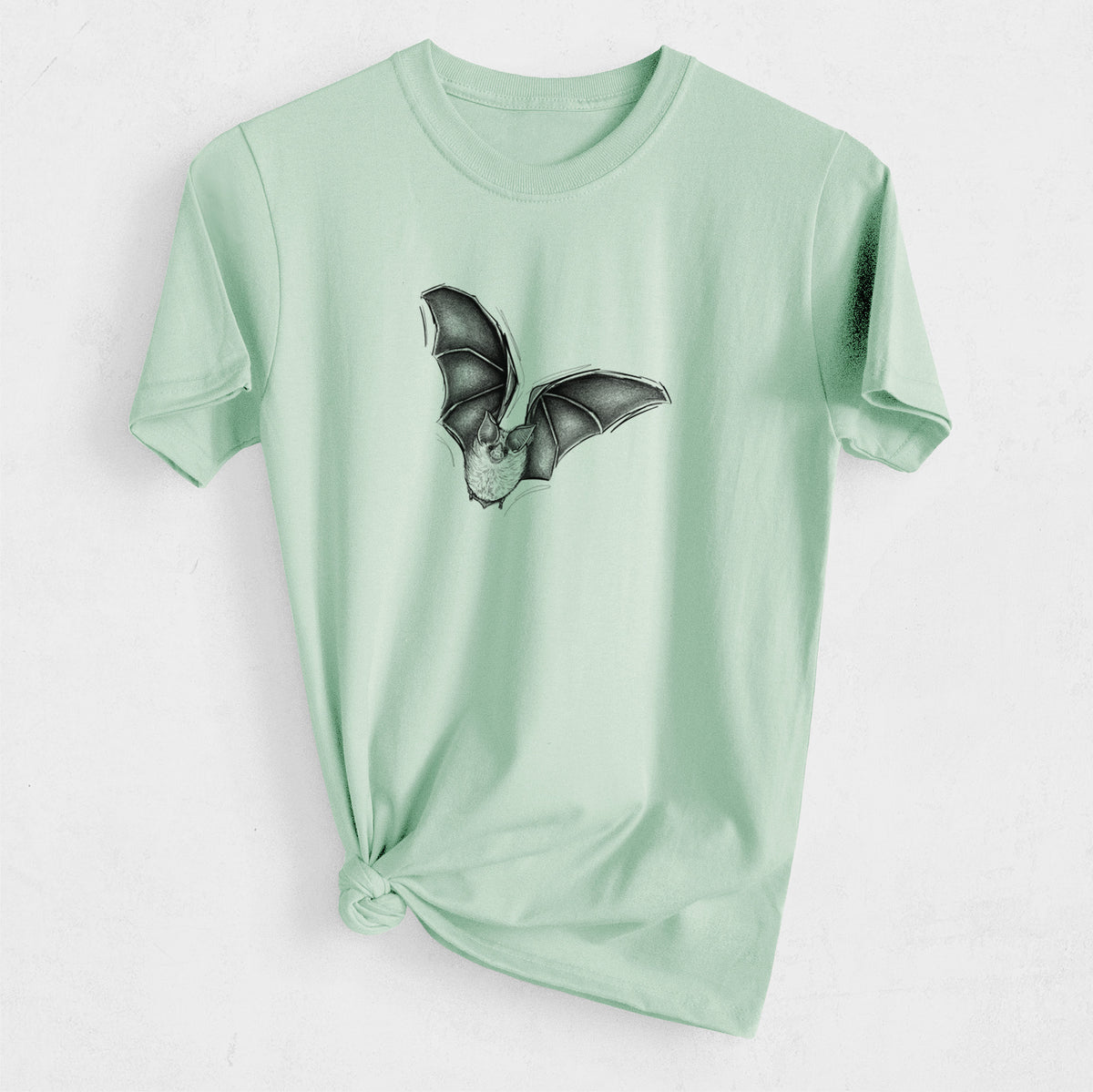 Macrotus californicus - California Leaf-nosed Bat - Heavyweight Men&#39;s 100% Organic Cotton Tee