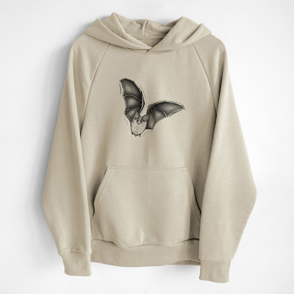 Macrotus californicus - California Leaf-nosed Bat - UltraLuxe Heavyweight French Terry Hoodie