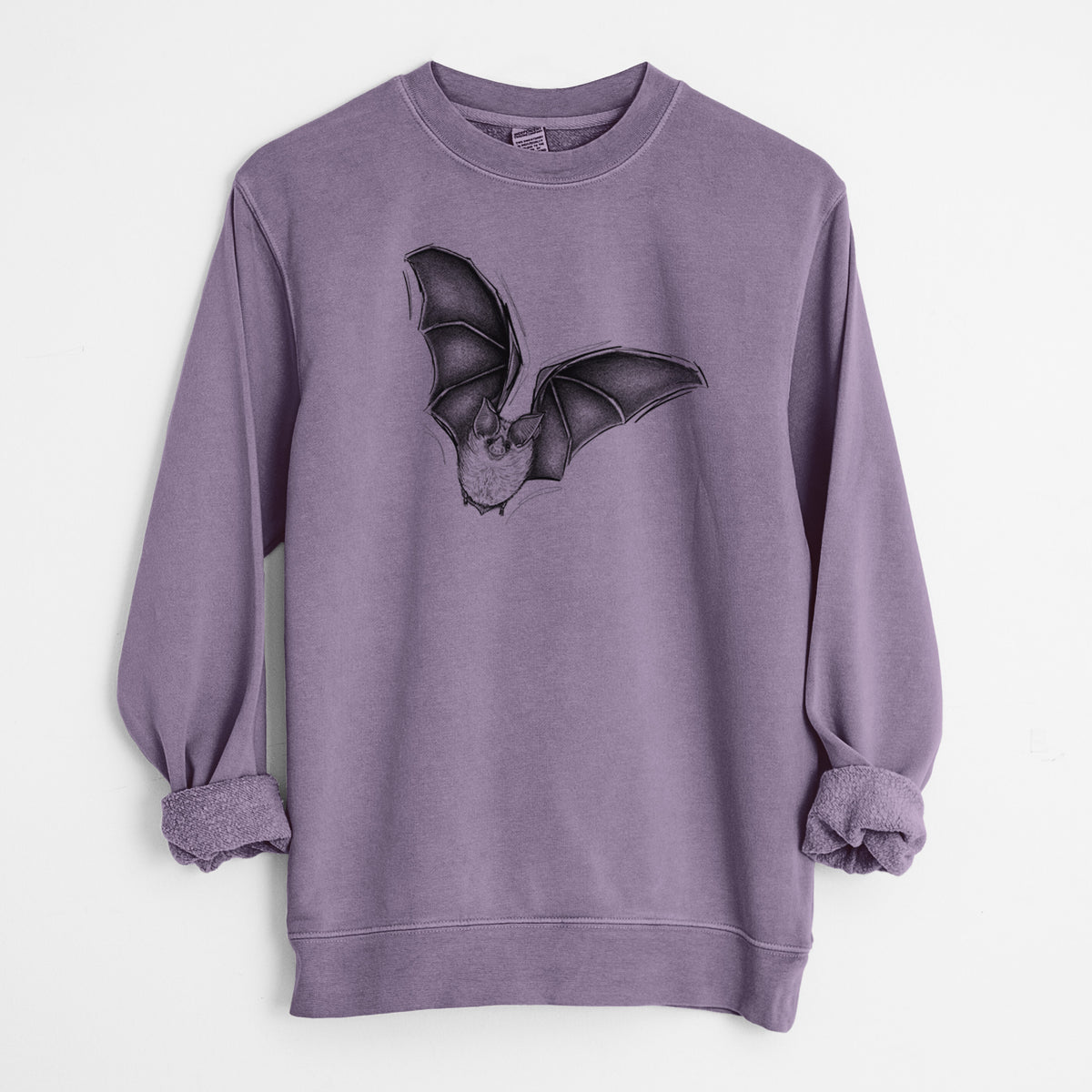 Macrotus californicus - California Leaf-nosed Bat - Unisex Pigment Dyed Crew Sweatshirt