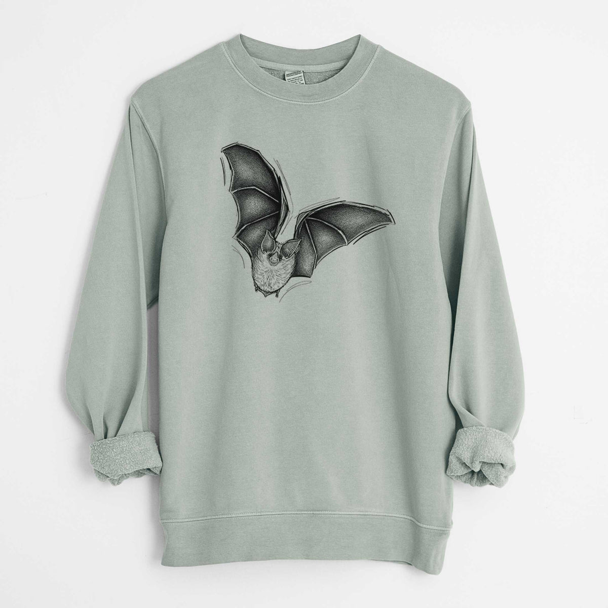 Macrotus californicus - California Leaf-nosed Bat - Unisex Pigment Dyed Crew Sweatshirt