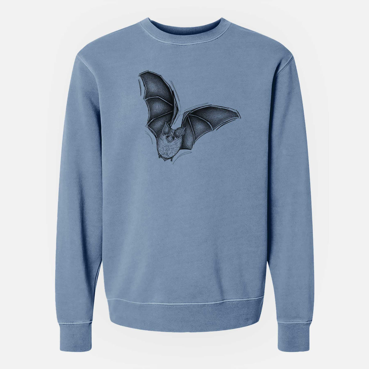 Macrotus californicus - California Leaf-nosed Bat - Unisex Pigment Dyed Crew Sweatshirt