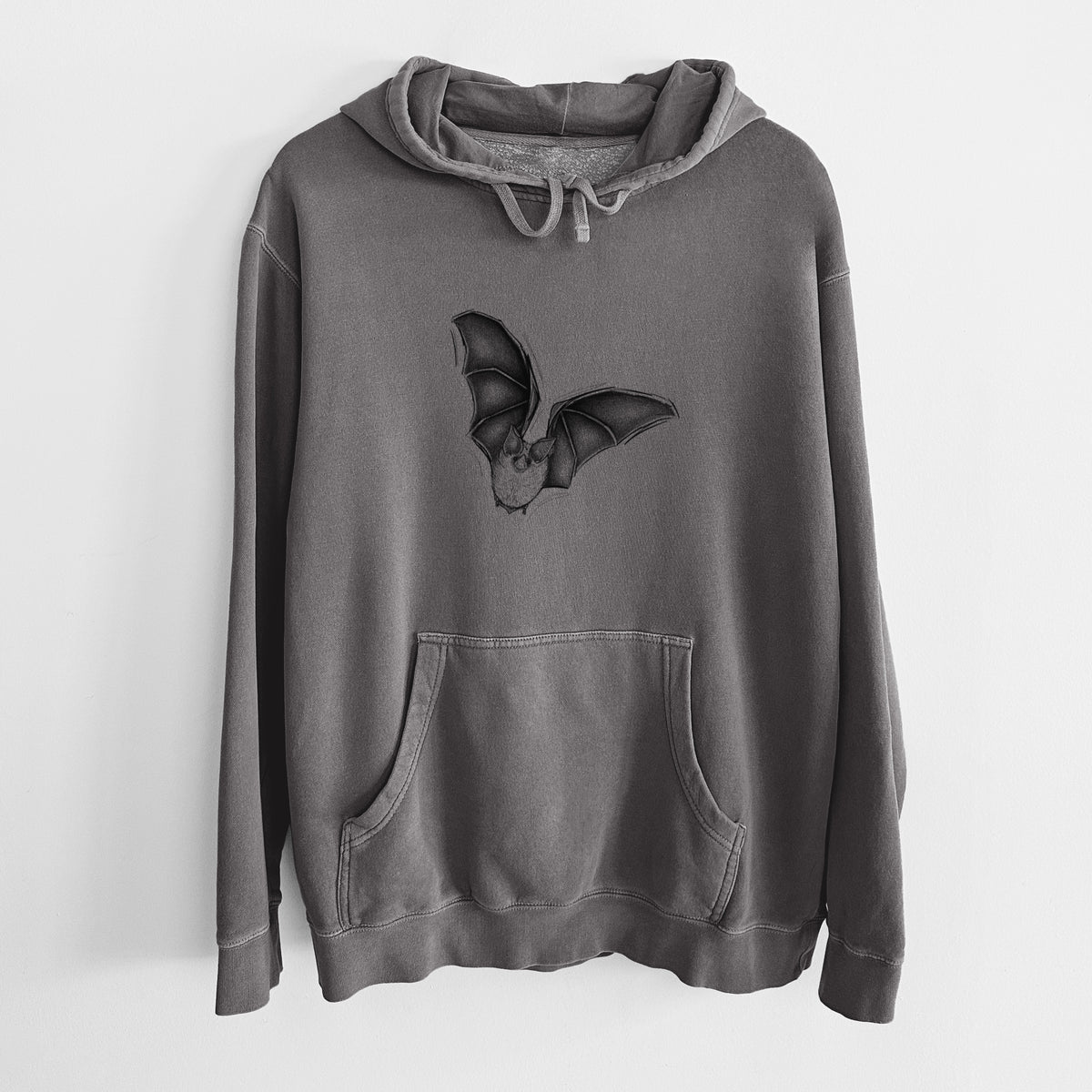 Macrotus californicus - California Leaf-nosed Bat - Unisex Pigment Dyed Hoodie