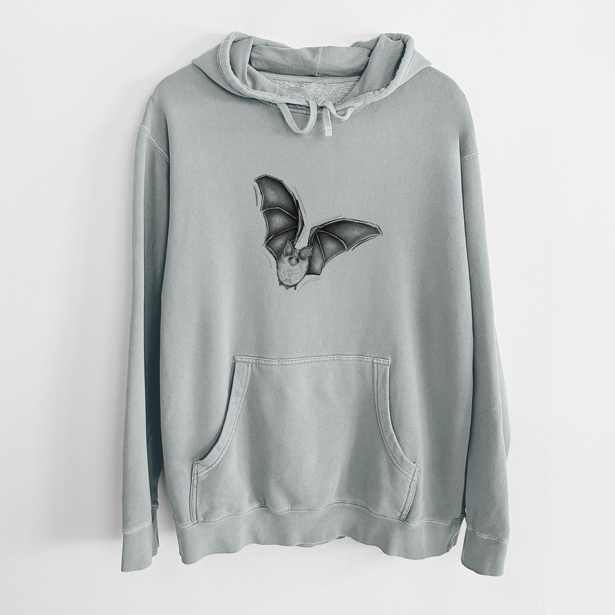 Macrotus californicus - California Leaf-nosed Bat - Unisex Pigment Dyed Hoodie