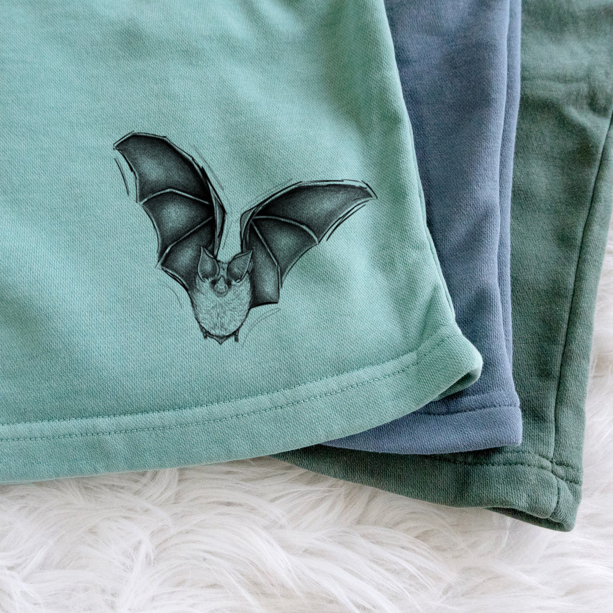 Macrotus californicus - California Leaf-nosed Bat - Unisex Pigment Dyed Shorts