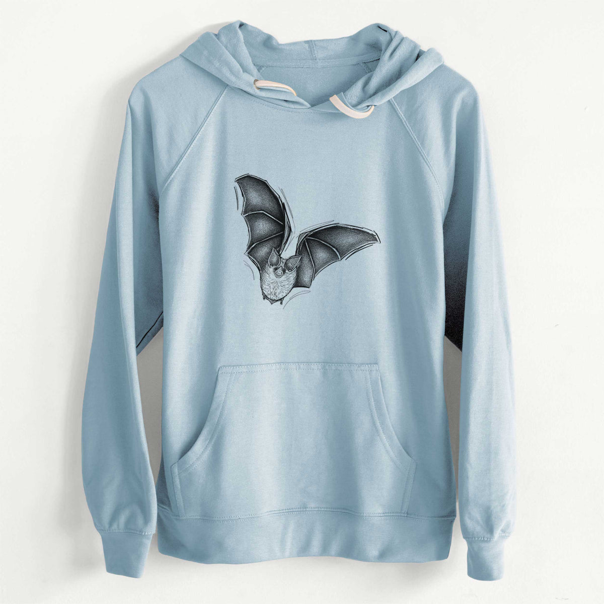 CLEARANCE - Macrotus californicus - California Leaf-nosed Bat  - Unisex Slim Fit Loopback Terry Hoodie