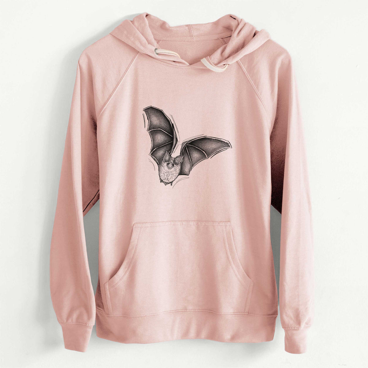 CLEARANCE - Macrotus californicus - California Leaf-nosed Bat  - Unisex Slim Fit Loopback Terry Hoodie