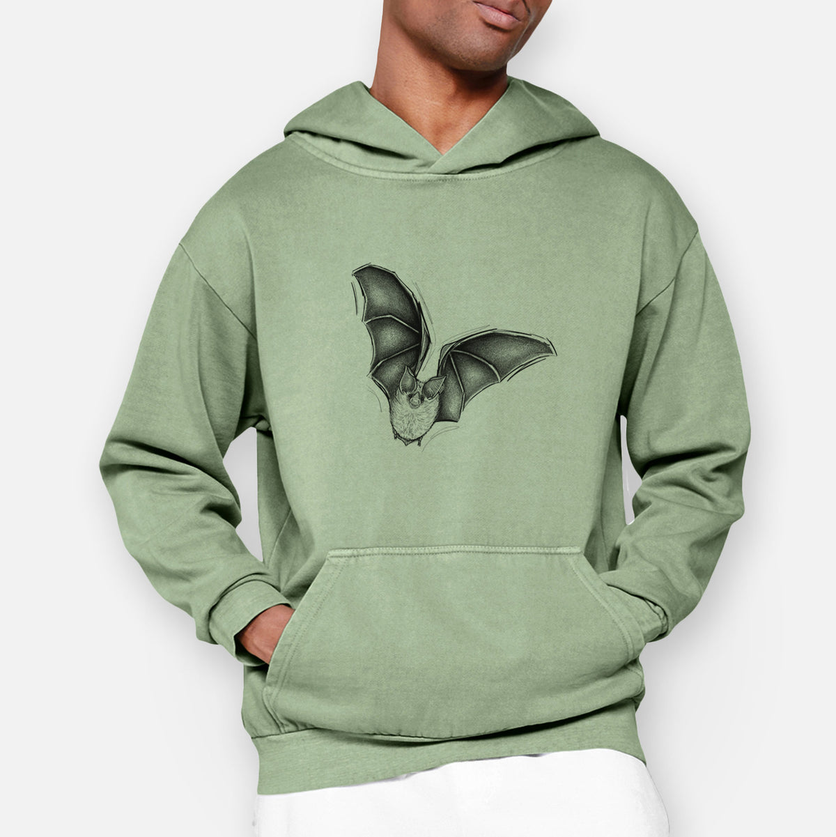 Macrotus californicus - California Leaf-nosed Bat  - Urban Heavyweight Hoodie