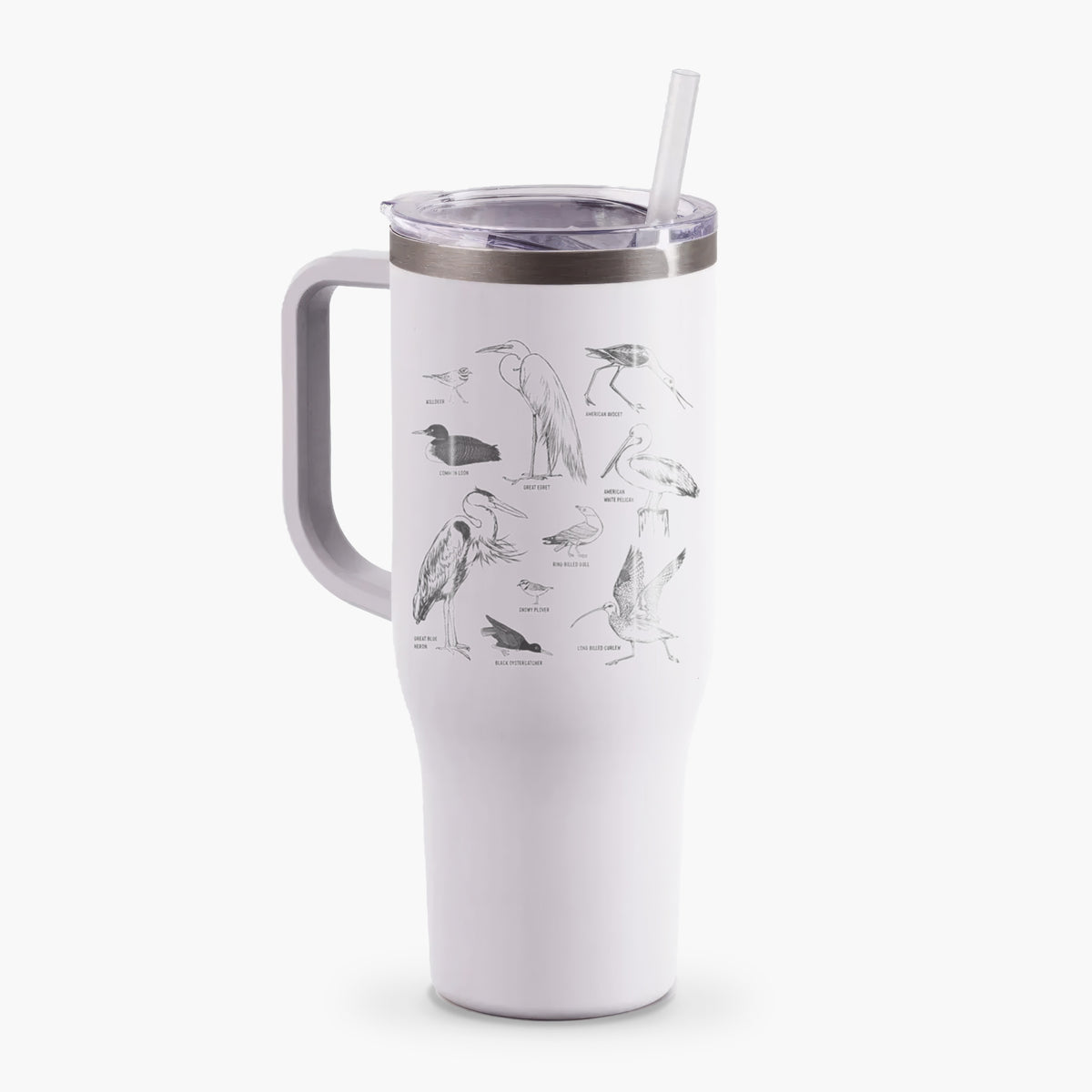 California Shorebirds - 40oz Tumbler with Handle