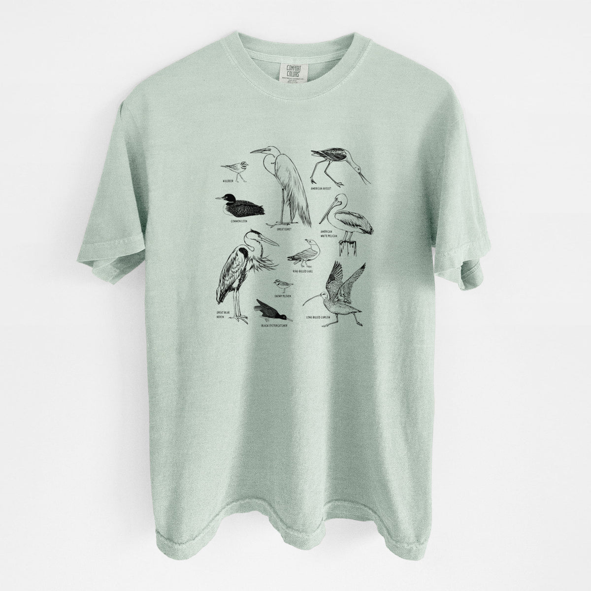 California Shorebirds - Unisex Comfort Colors Garment-Dyed Heavyweight T-shirt