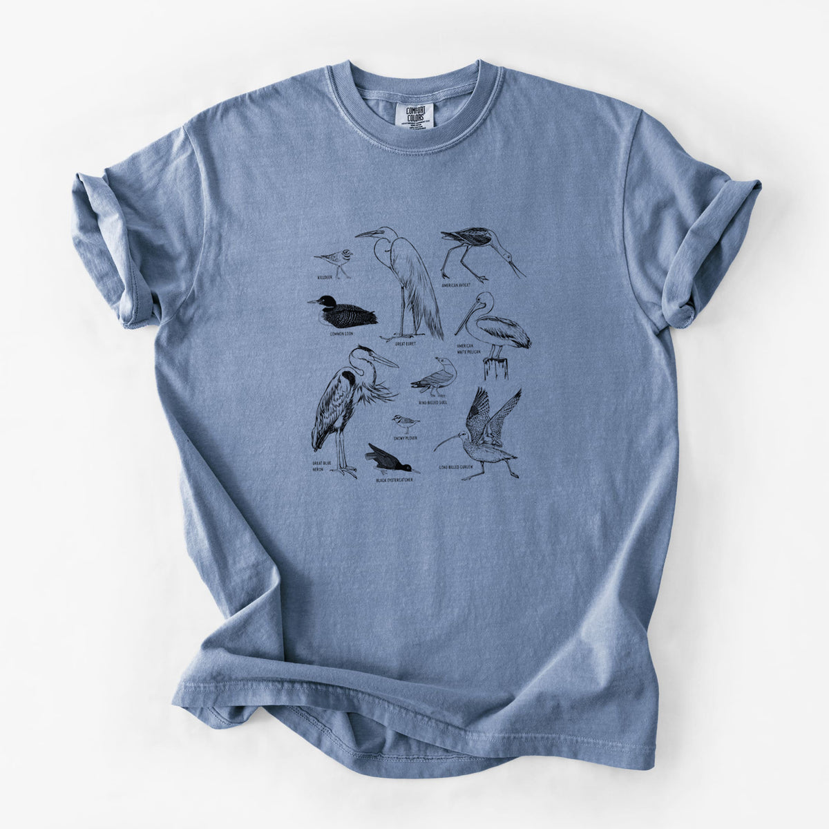 California Shorebirds - Unisex Comfort Colors Garment-Dyed Heavyweight T-shirt