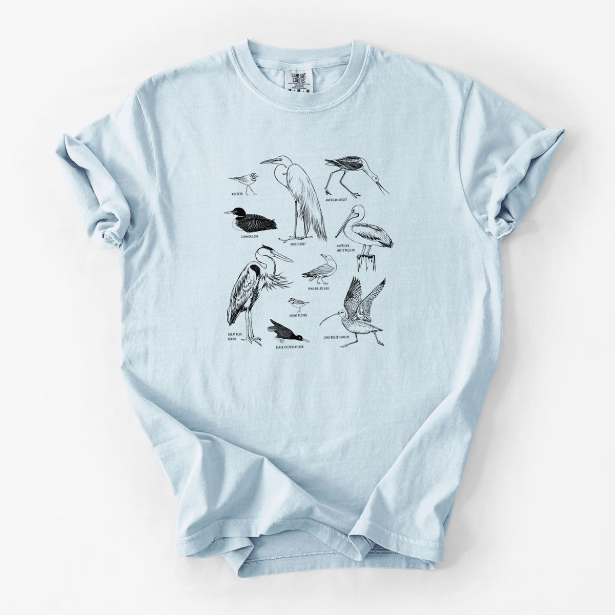 California Shorebirds - Unisex Comfort Colors Garment-Dyed Heavyweight T-shirt