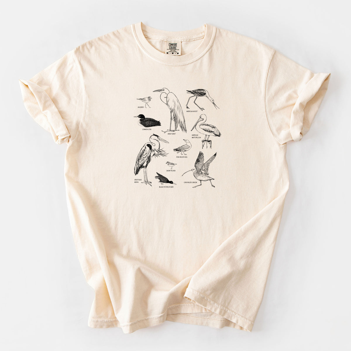 California Shorebirds - Unisex Comfort Colors Garment-Dyed Heavyweight T-shirt