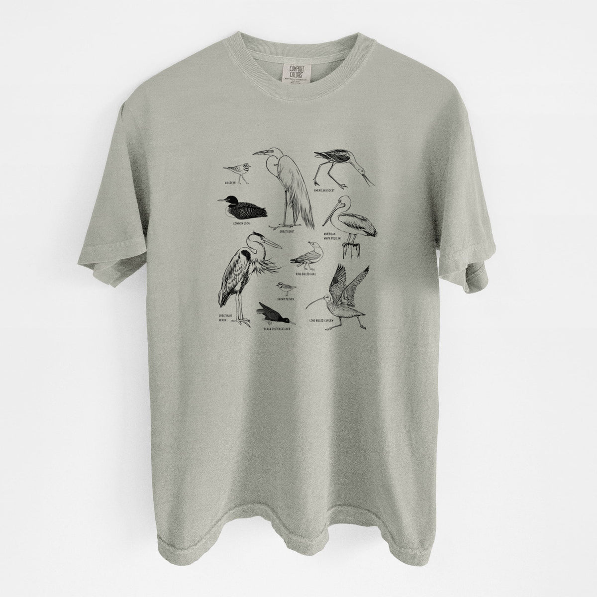California Shorebirds - Unisex Comfort Colors Garment-Dyed Heavyweight T-shirt
