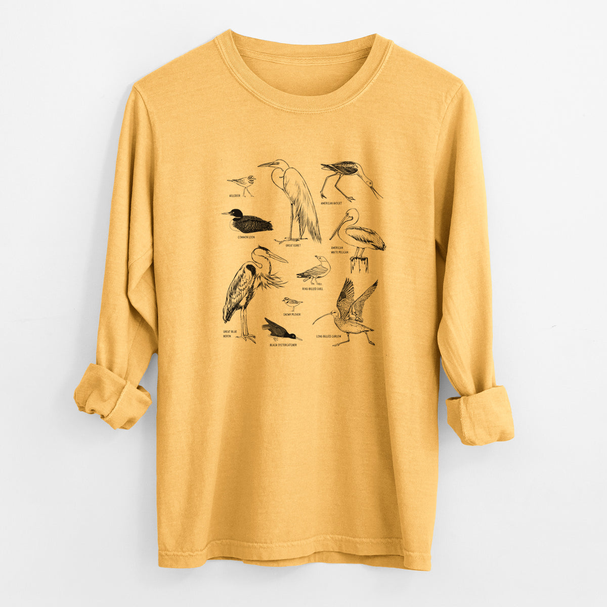 California Shorebirds - Unisex Comfort Colors 100% Cotton Long Sleeve