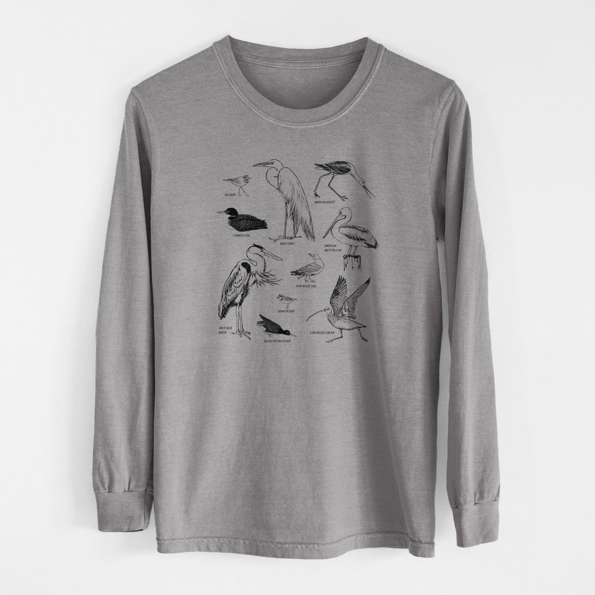 California Shorebirds - Unisex Comfort Colors 100% Cotton Long Sleeve