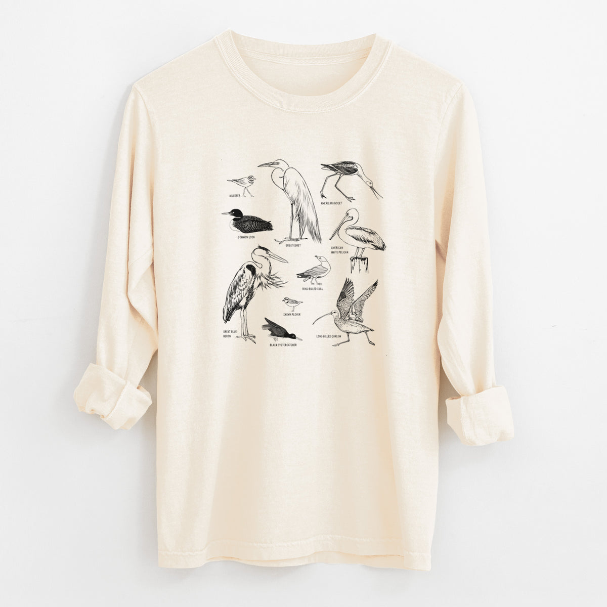 California Shorebirds - Unisex Comfort Colors 100% Cotton Long Sleeve