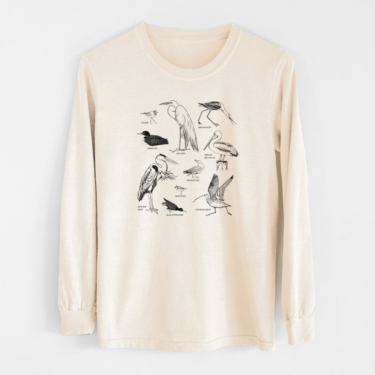 California Shorebirds - Unisex Comfort Colors 100% Cotton Long Sleeve