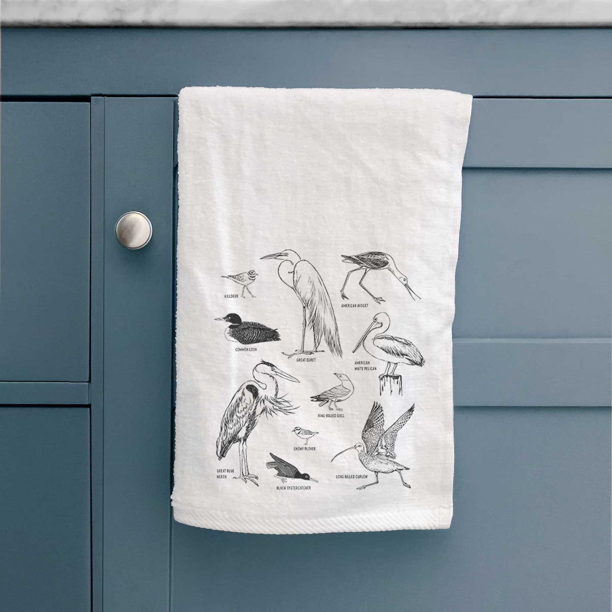 California Shorebirds Premium Decorative Hand Towel