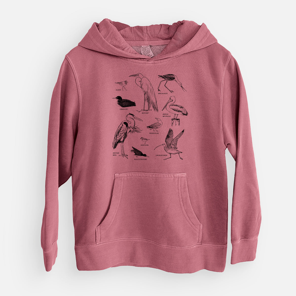 California Shorebirds - Youth Pigment Dyed Hoodie