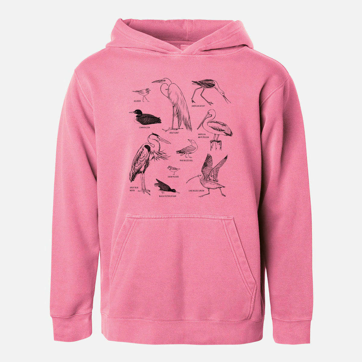 California Shorebirds - Youth Pigment Dyed Hoodie